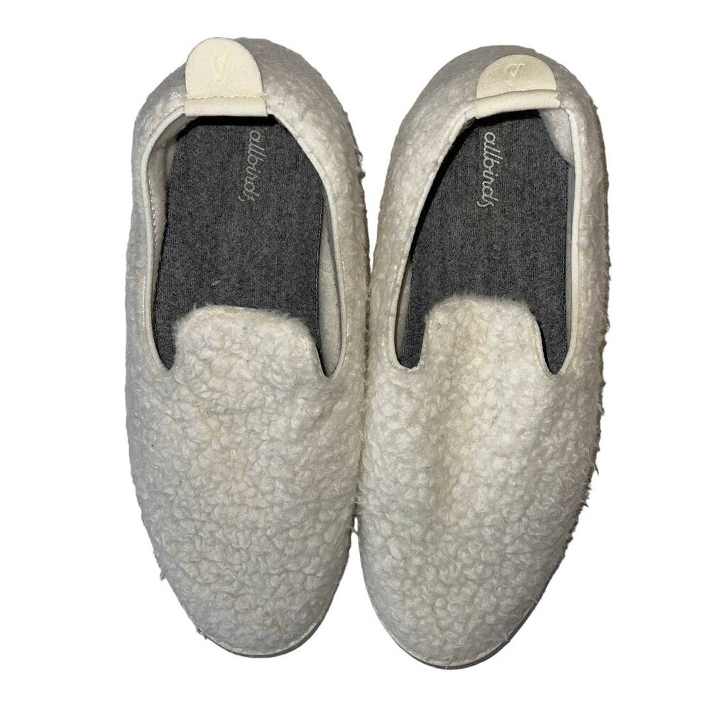 Allbirds Mens Creamy White Shearling Wool Loungers Slip On Sneakers Size 11 - Picture 2 of 9